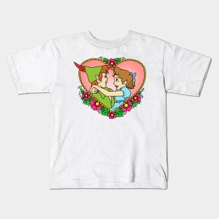 Floral Peter & Wendy Kids T-Shirt